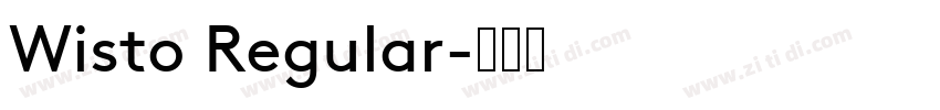 Wisto Regular字体转换